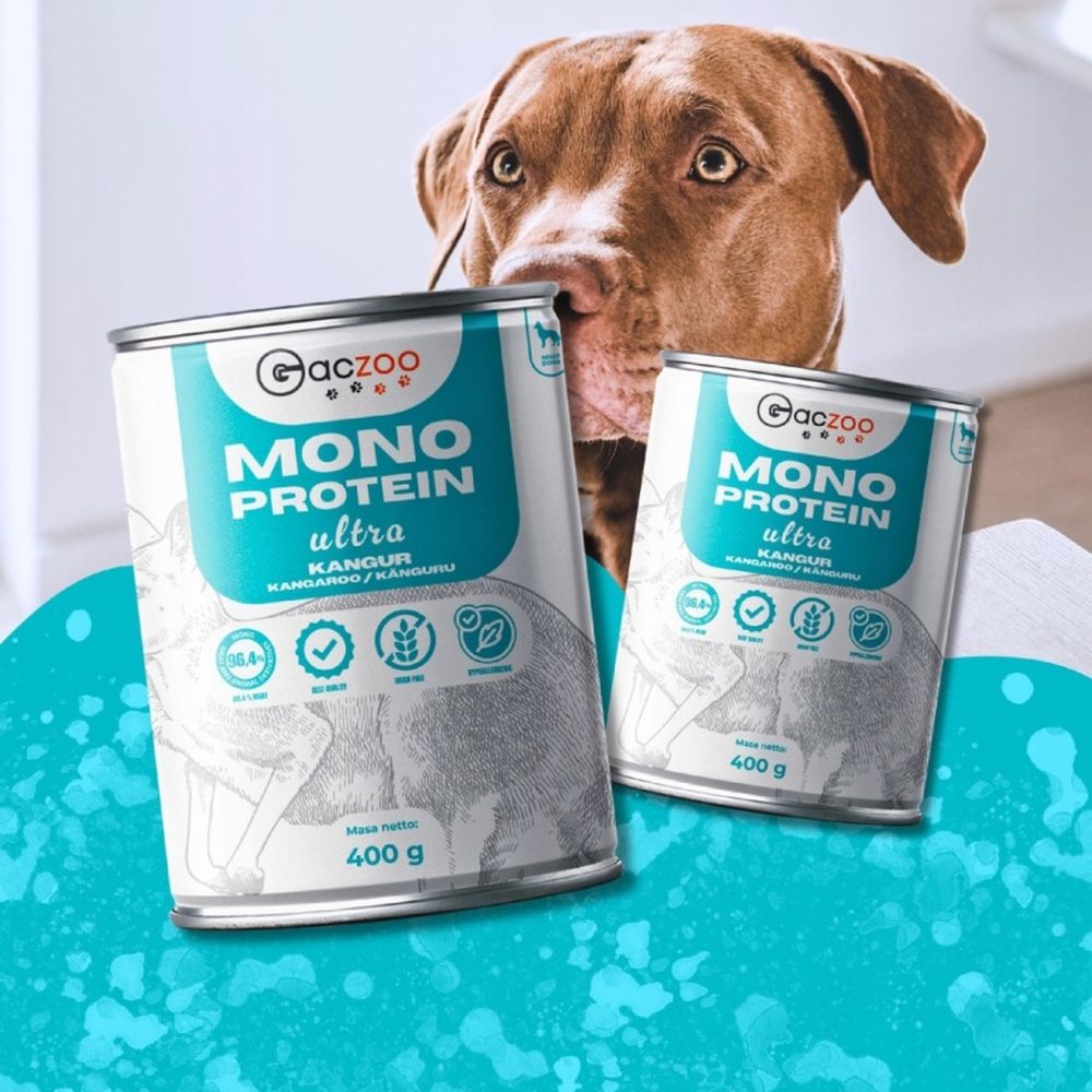 Gaczoo MONO Protein Ultra karma mokra dla psa Kangur 400g